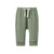 A pair of green, organic cotton baby drawstring pants by Nature Baby