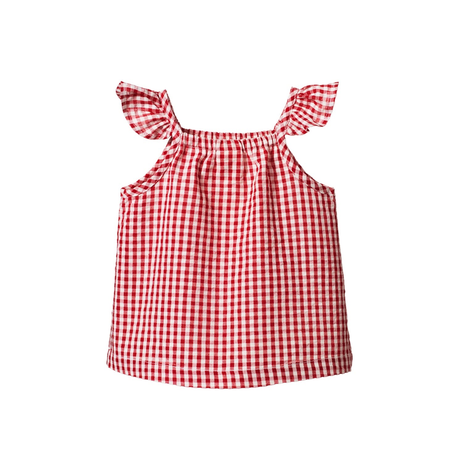 Petal Set Gingham Red Check