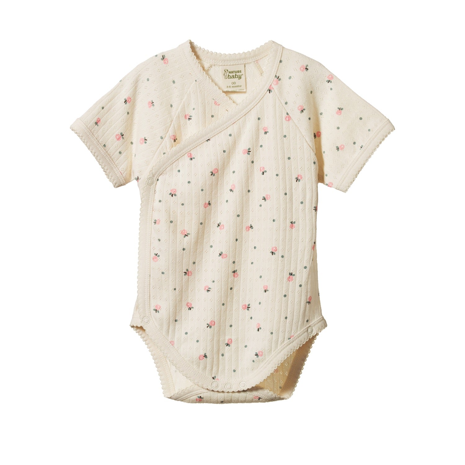 Baby romper with floral pattern by Nature Baby