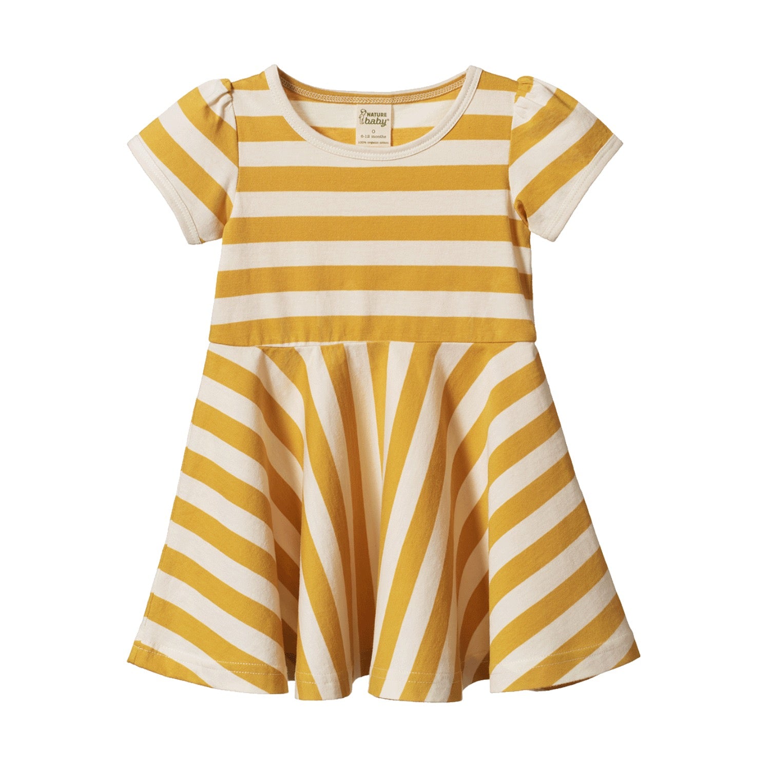 Seaside Dress Golden Sea Stripe