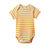 Short Sleeve Bodysuit Golden Sea Stripe