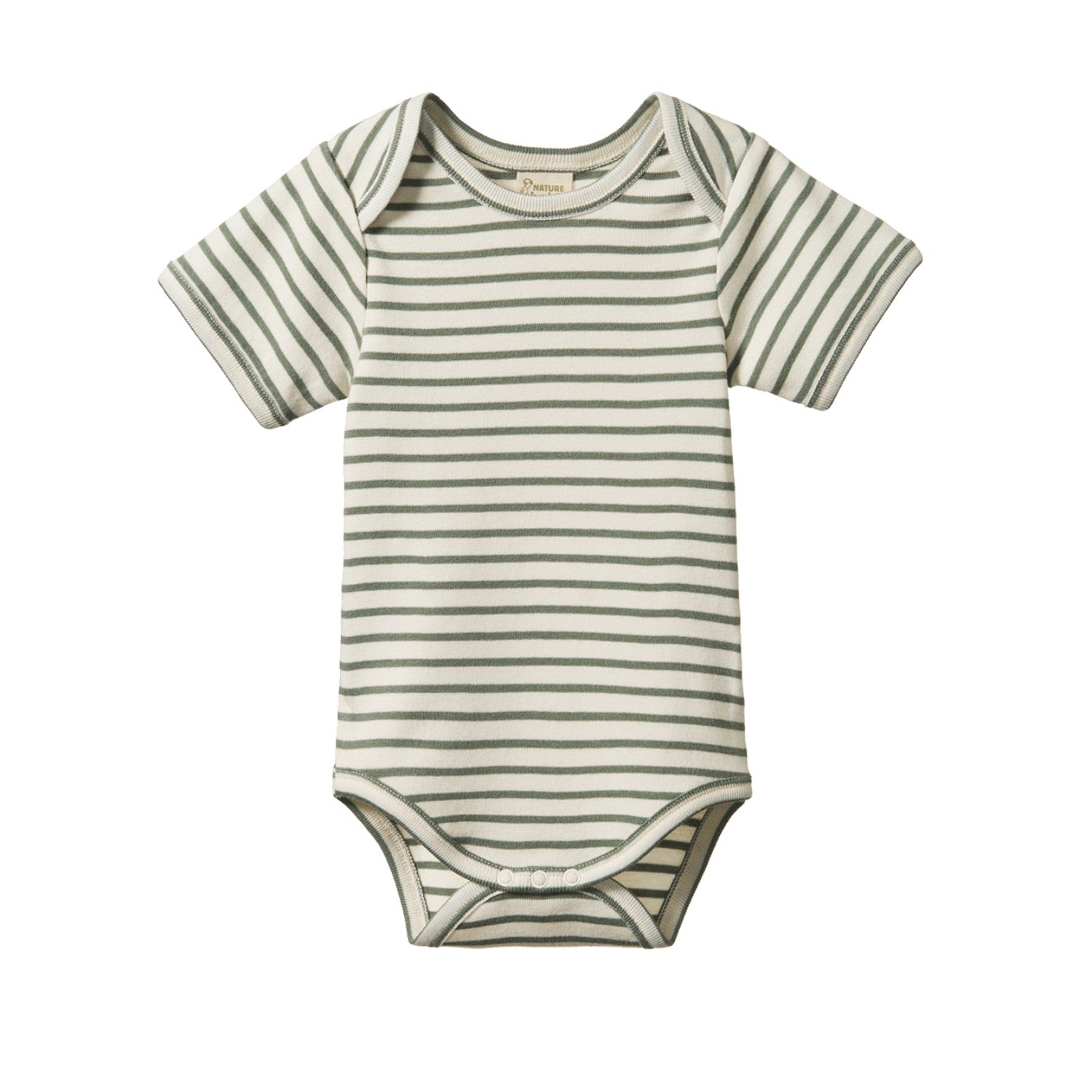 Short Sleeve Bodysuit Nettle Sailor Stripe