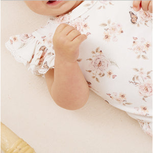 Aster & Oak Butterfly Lace Onesie