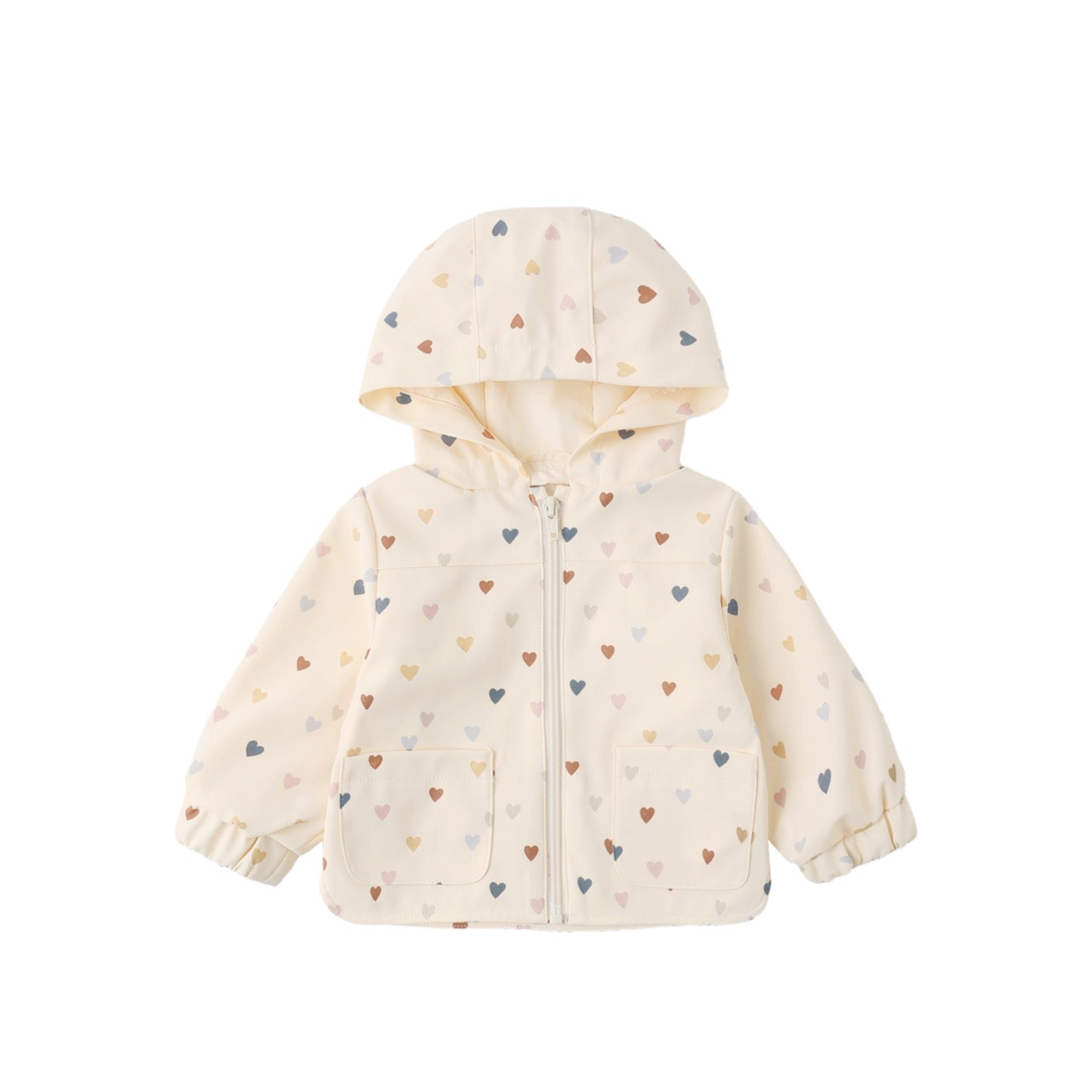 Confetti Hearts Rain Coat