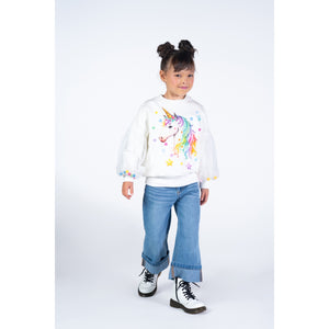 Rock Your Kid Wide Cuff Denim Jeans