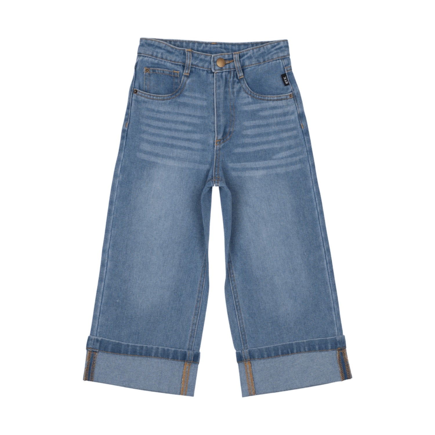 Rock Your Kid Wide Cuff Denim Jeans