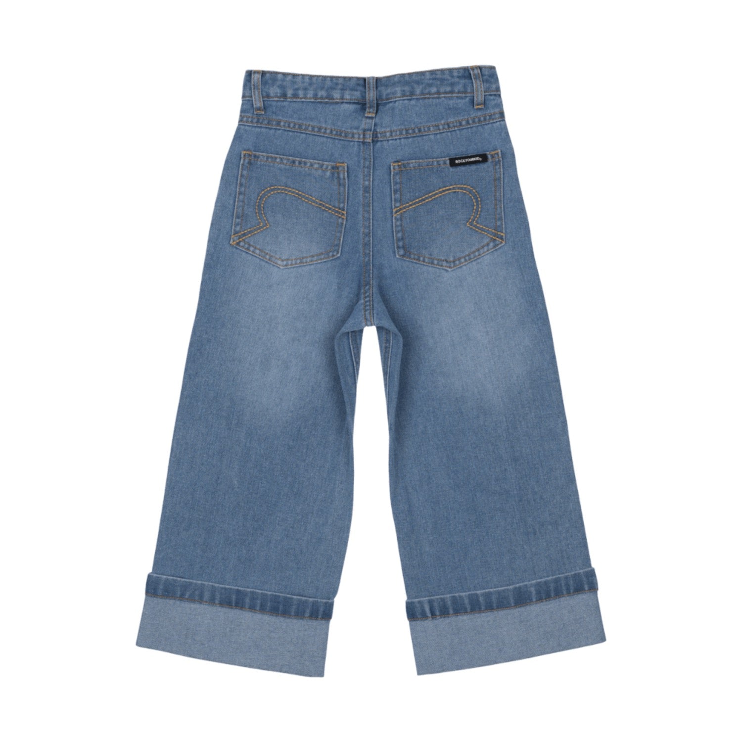 Rock Your Kid Wide Cuff Denim Jeans