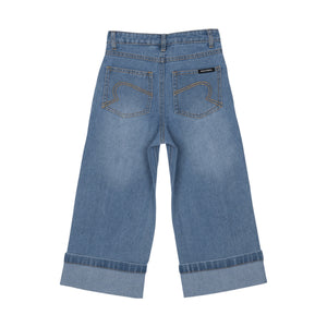 Rock Your Kid Wide Cuff Denim Jeans