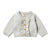 Wilson + Frenchy Knitted Ruffle Cardigan Grey Melange