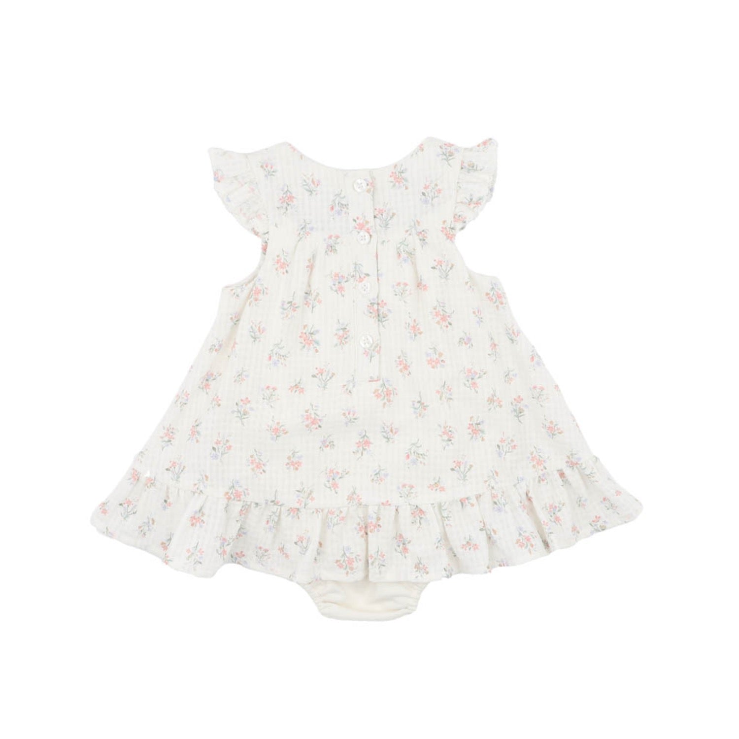 Anya Overlay Dress Ditsy Print