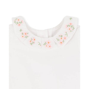 Tess Embroidered Collar Bodysuit