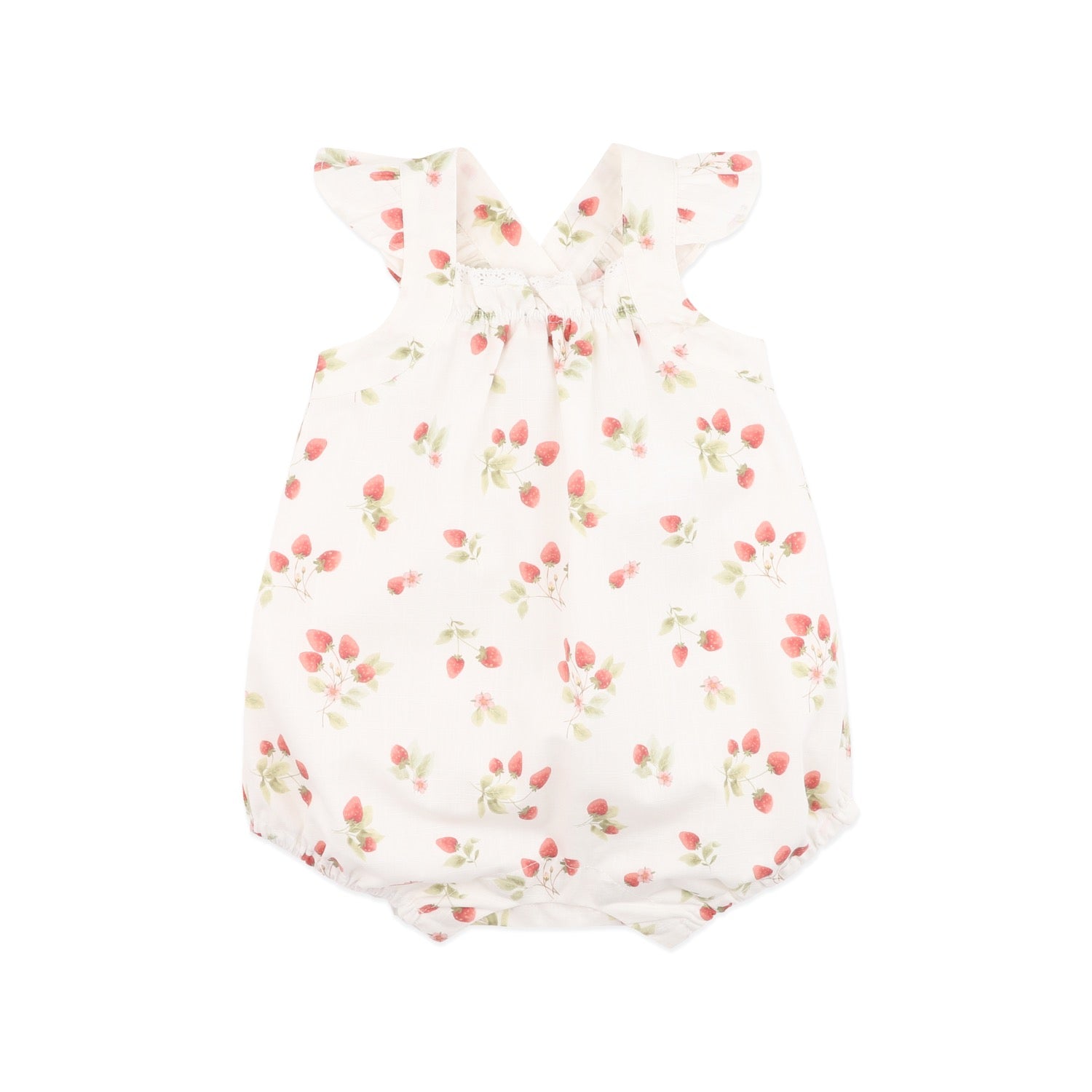 Poppy Romper Strawberry Print