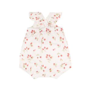 Poppy Romper Strawberry Print