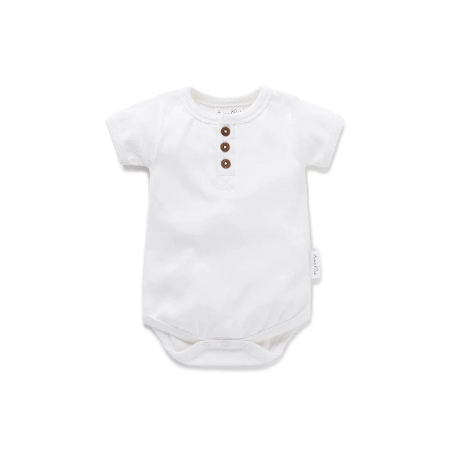 Rib Henley Onesie Cloud