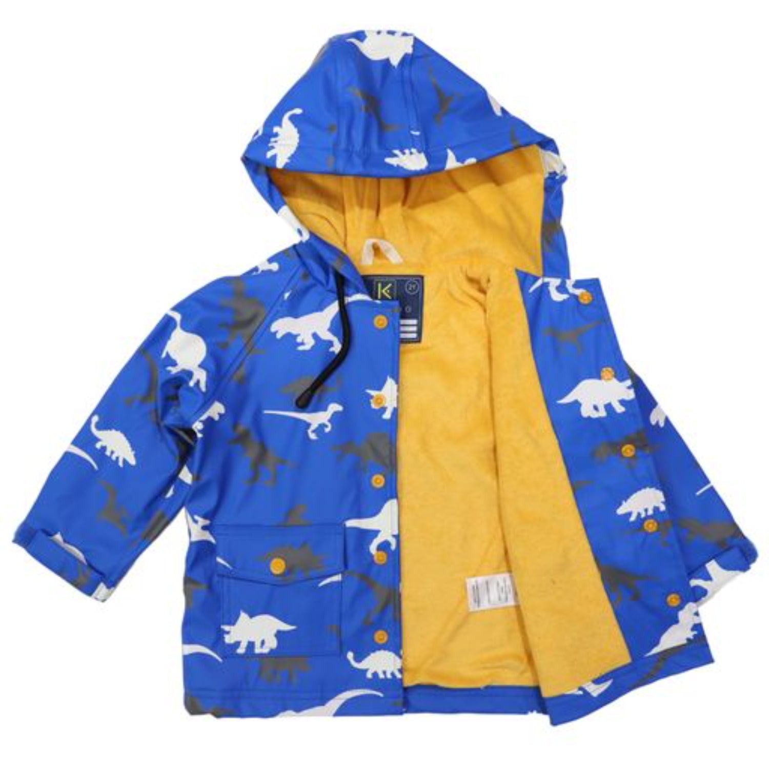 Korango Raincoat Colour Changing Dinosaur Blue New