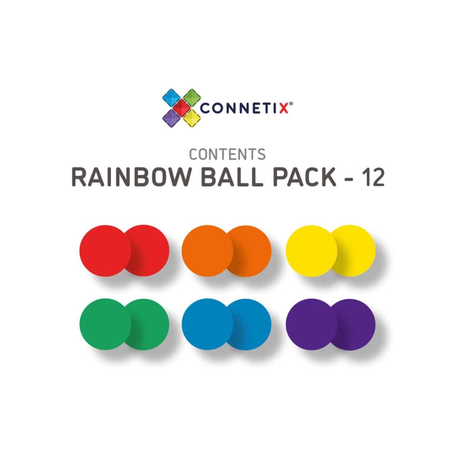 Rainbow Ball Pack 12 Piece