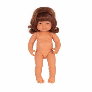 Miniland Caucasian Redhead Girl Doll 38cm
