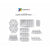 Connetix Tiles Clear Starter Pack 34 Piece