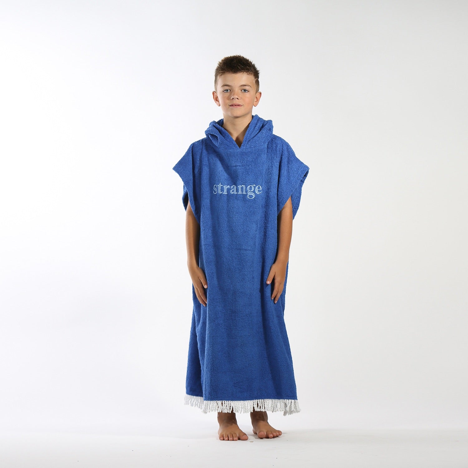 Hello Stranger Poncho Towel Blue