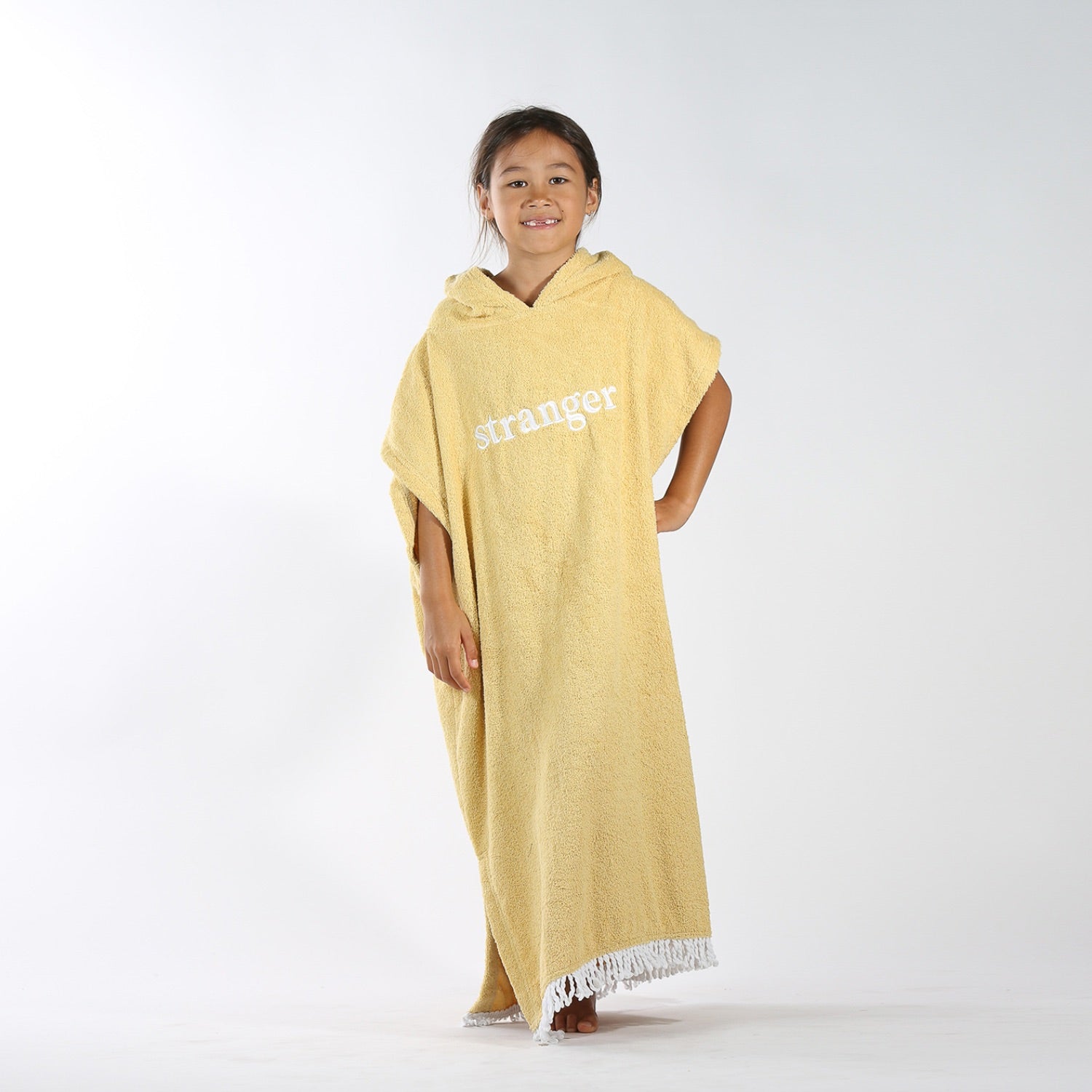 Hello Stranger Poncho Towel Yellow