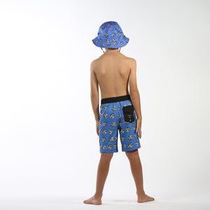 Hello Stranger Long Board Short Blue Skulls