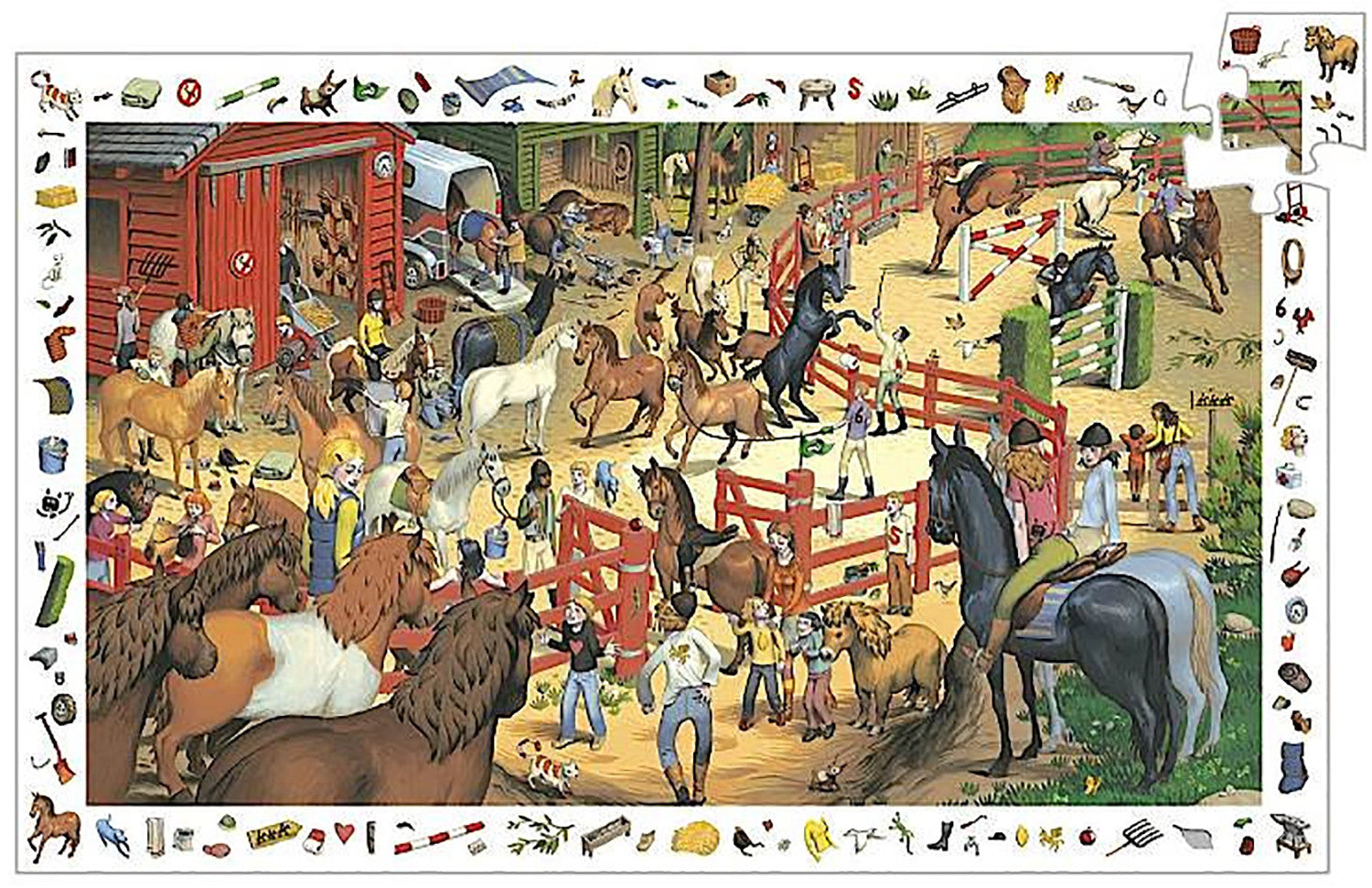 Djeco Puzzle Observation Horses 200 piece