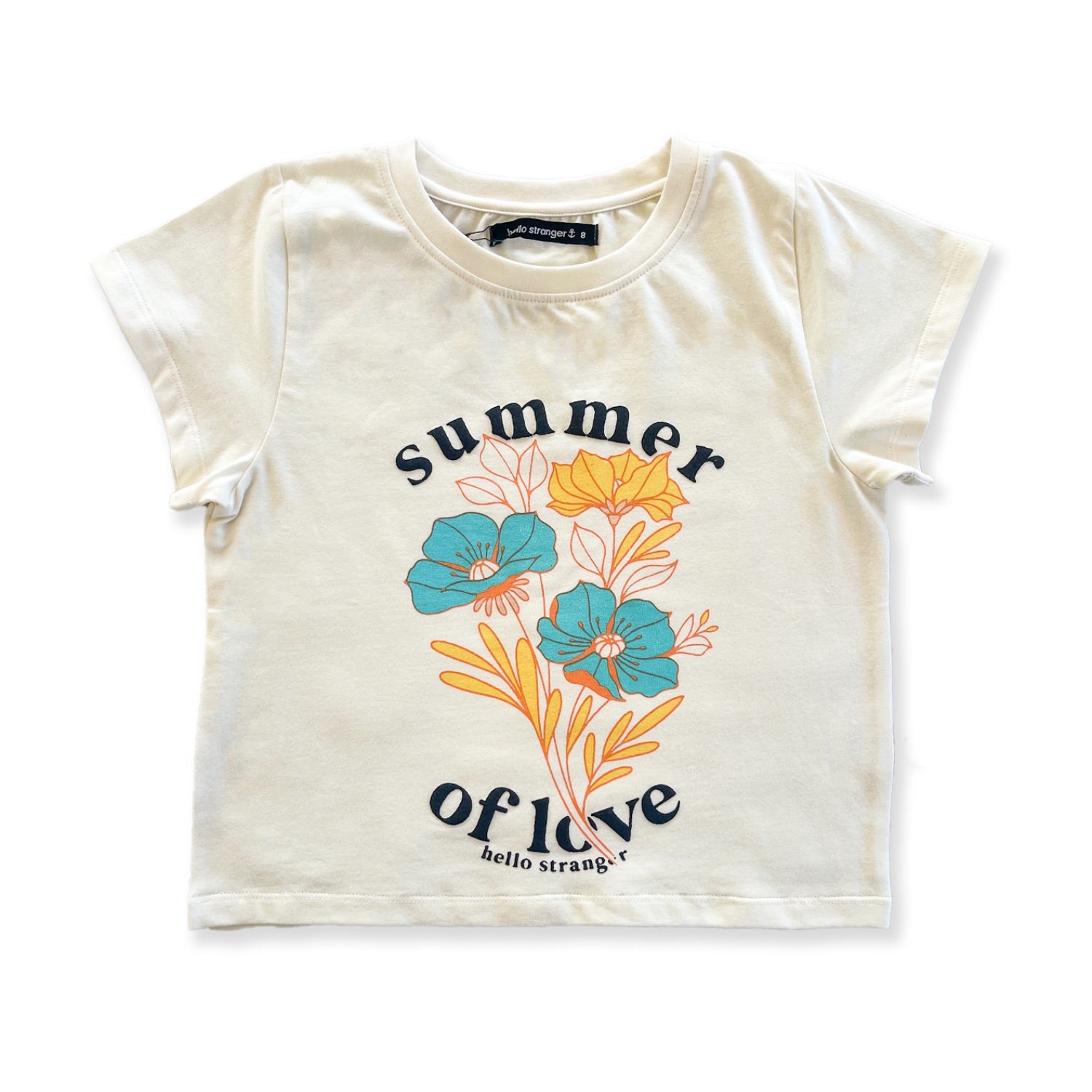 Hello Stranger Sol Crop S/S Tee Cloud