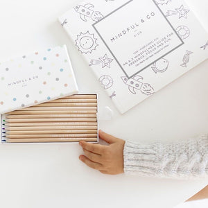 Mindful & Co Kids Colouring Book Coal