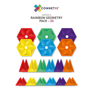 Rainbow Geometry Pack 30 Piece