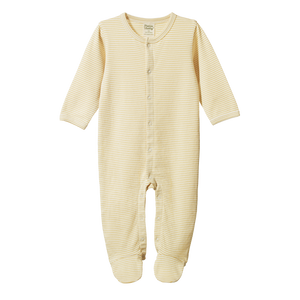 Nature Baby Cotton Stretch And Grow Sand Pinstripe