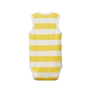 Nature Baby Singlet Bodysuit - Bold Sunny Stripe