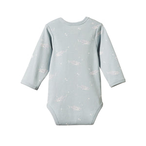 Nature Baby Bodysuit Long Sleeve Spotted Shark Print