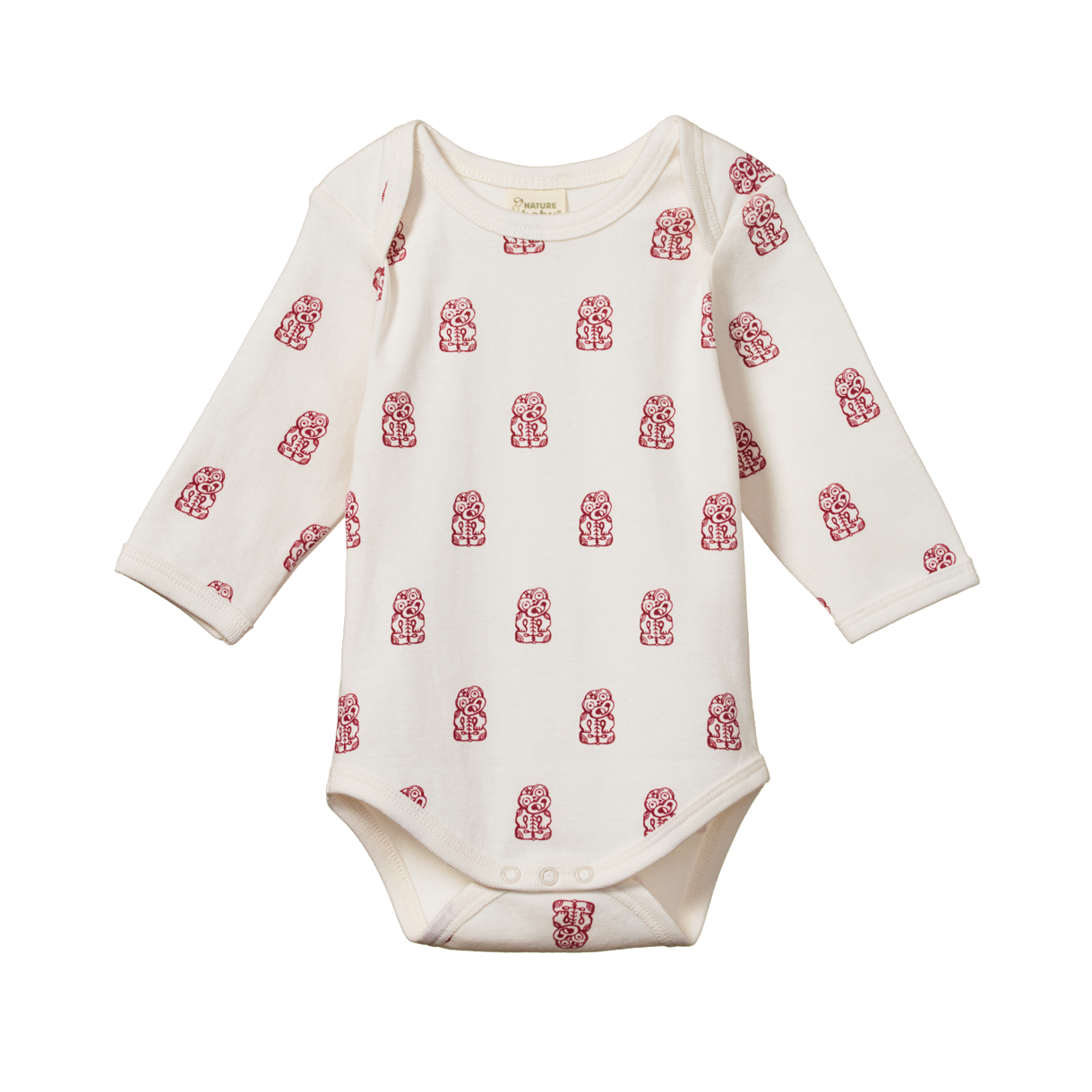 Nature Baby Long Sleeve Bodysuit in Tiki Print 