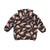 Rock Your Kid Long Puffer Hoodie Jacket Dino Parade