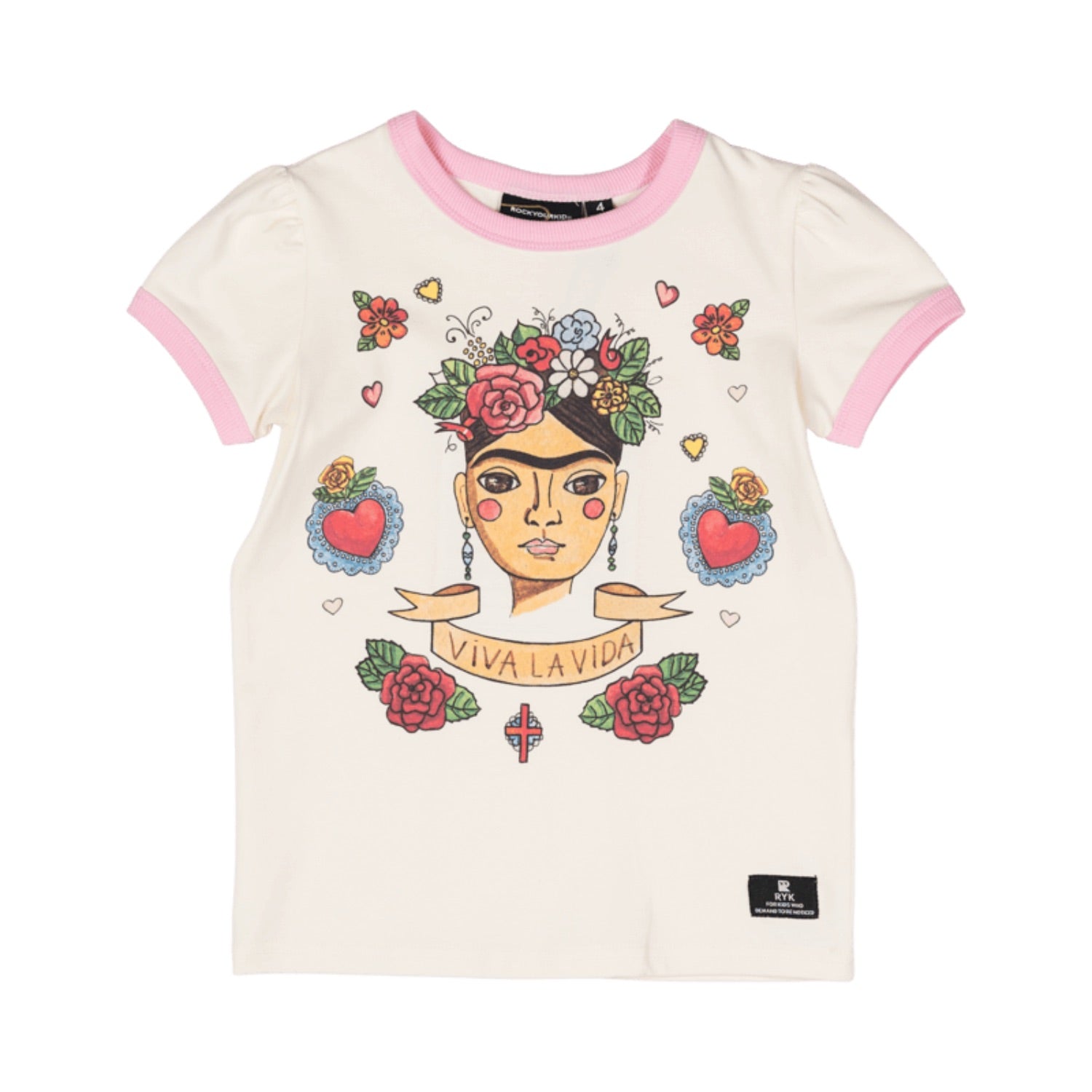 Rock Your Kid Ringer T-Shirt Frida