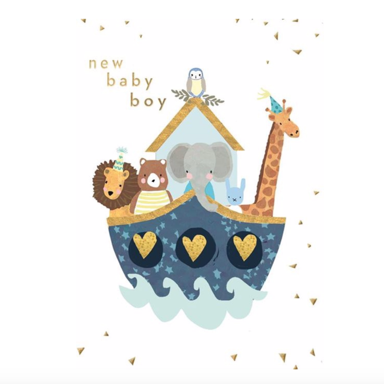 New Baby Boy Ark Card by Charming & Hammond Gower