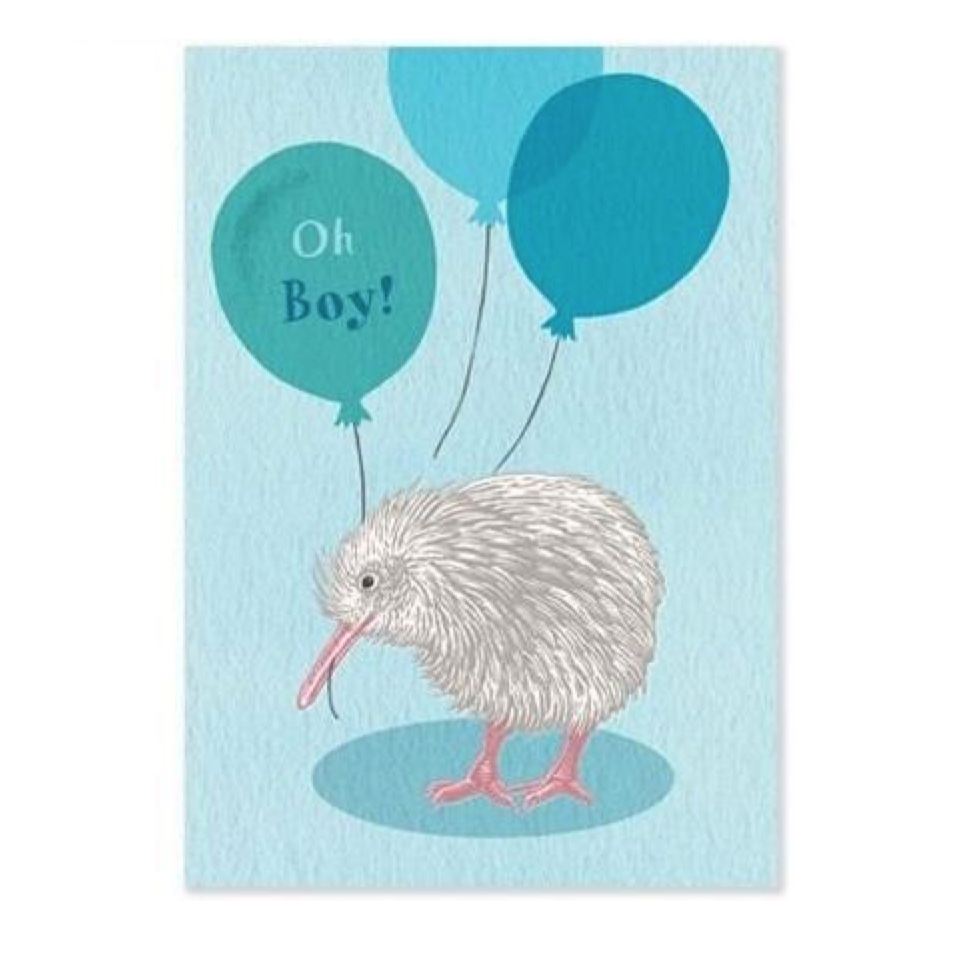 Oh Boy Kiwi Baby Card