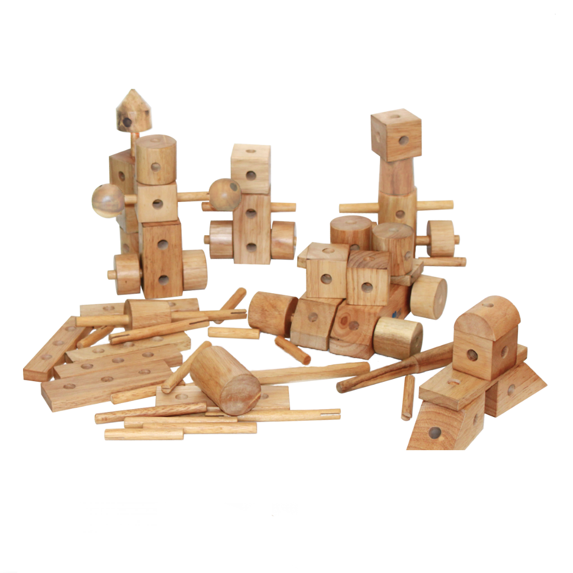 Q Toys Construction Set -Natural