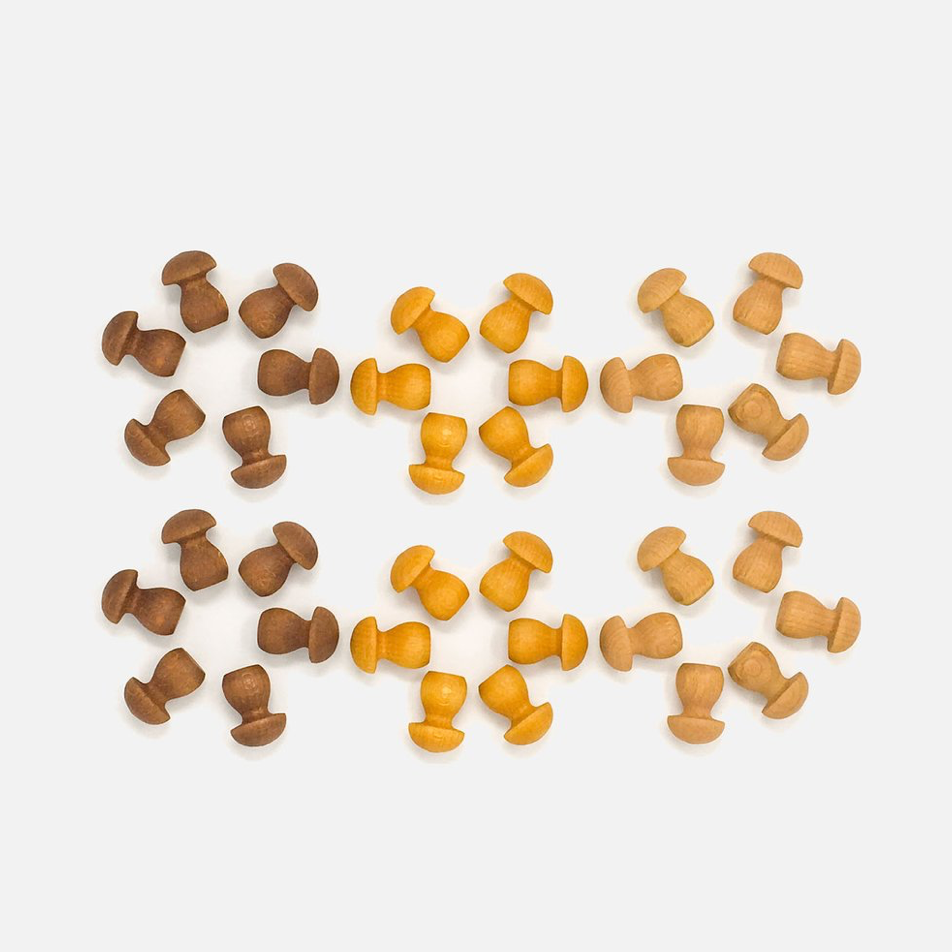 Grapat Mandala Brown Mushrooms