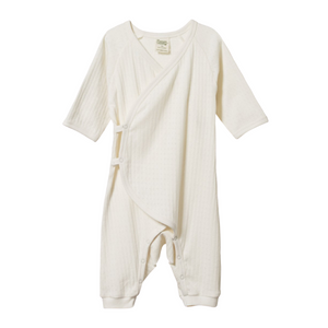 Nature Baby Pointelle Kimono Stretch & Grow in Natural