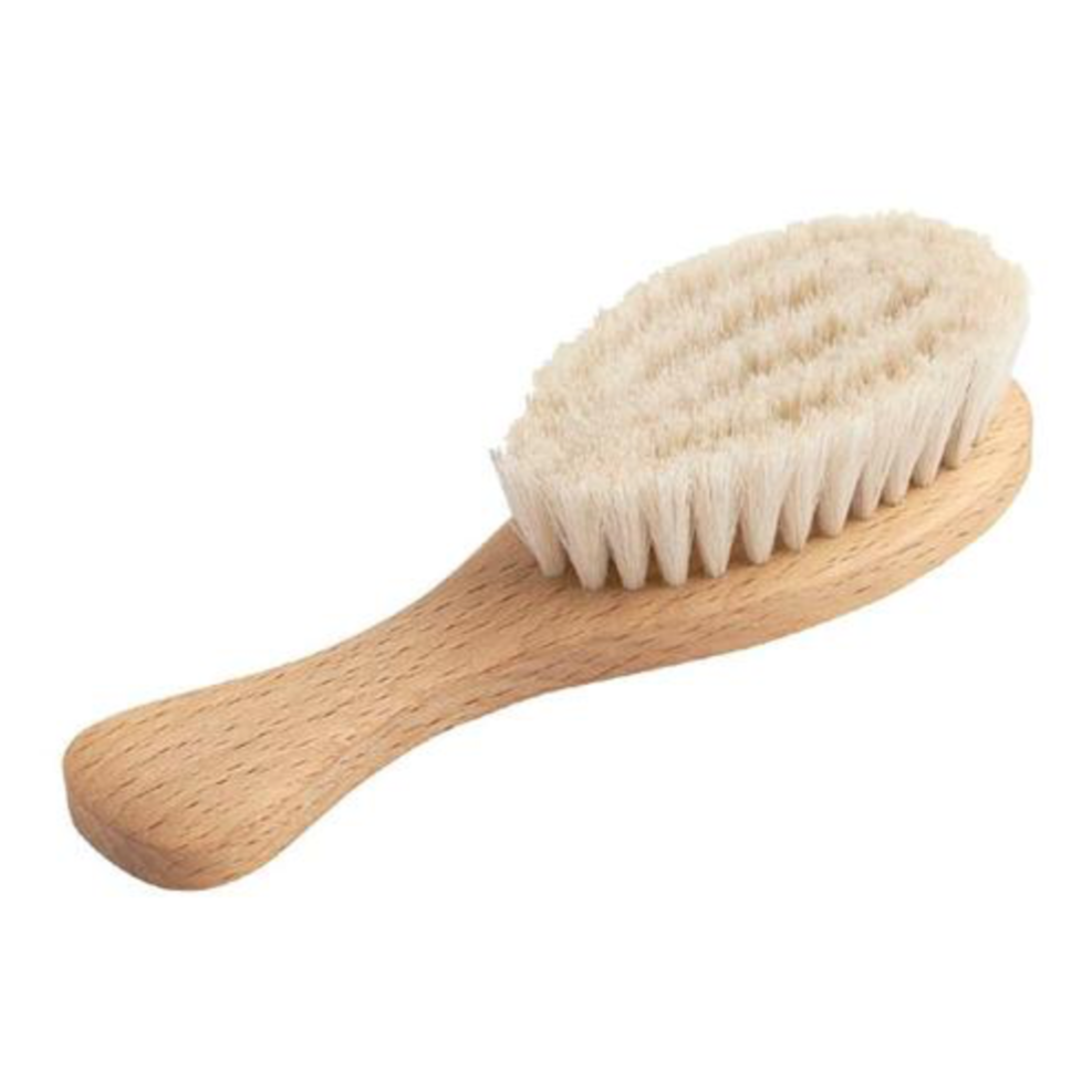 Nature Baby Hair Brush for baby wooden handle natural bristles