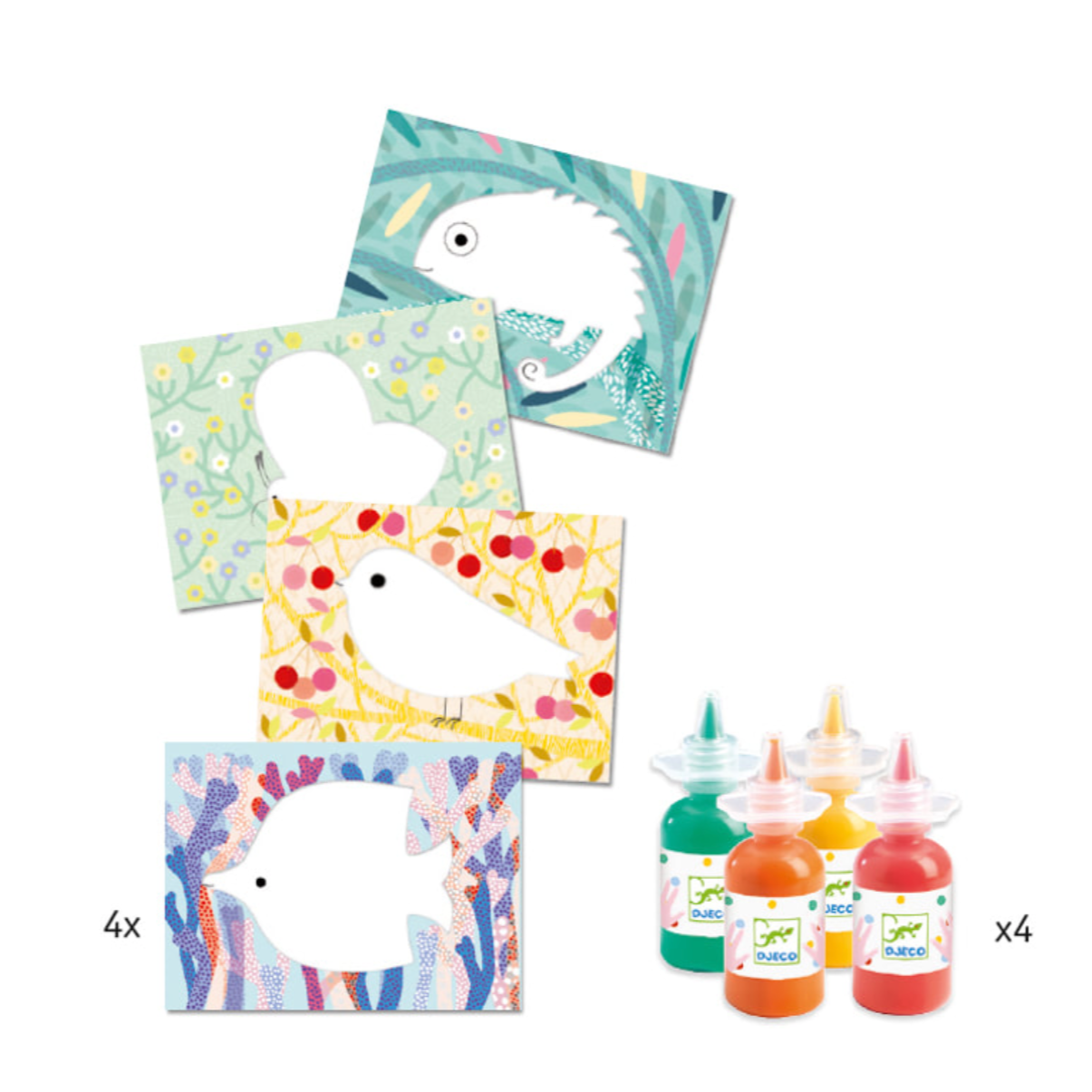 Djeco Squirt & Spread Finger Painting