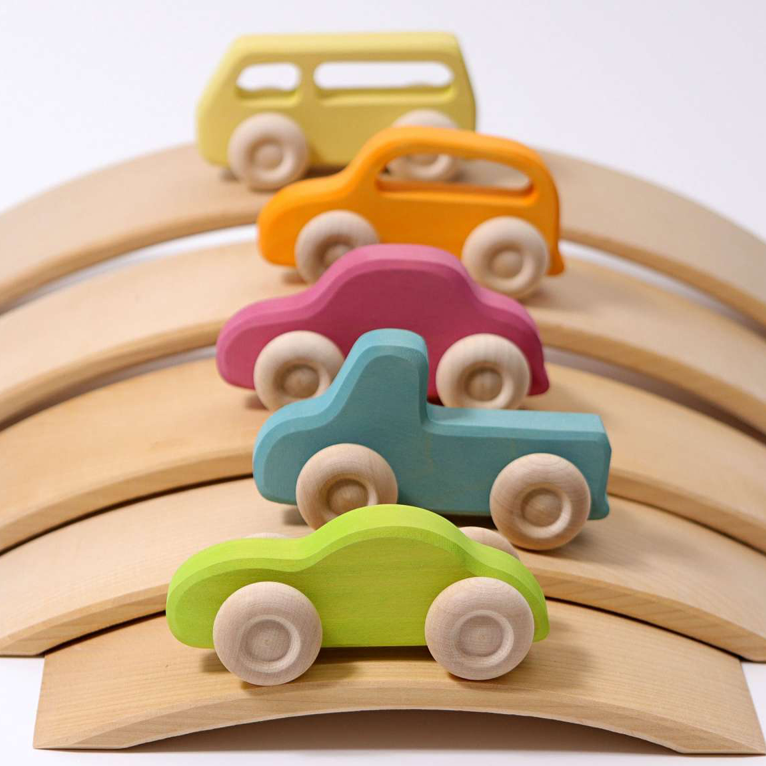 Grimms Slimline Cars, pictured with Convertible Cars