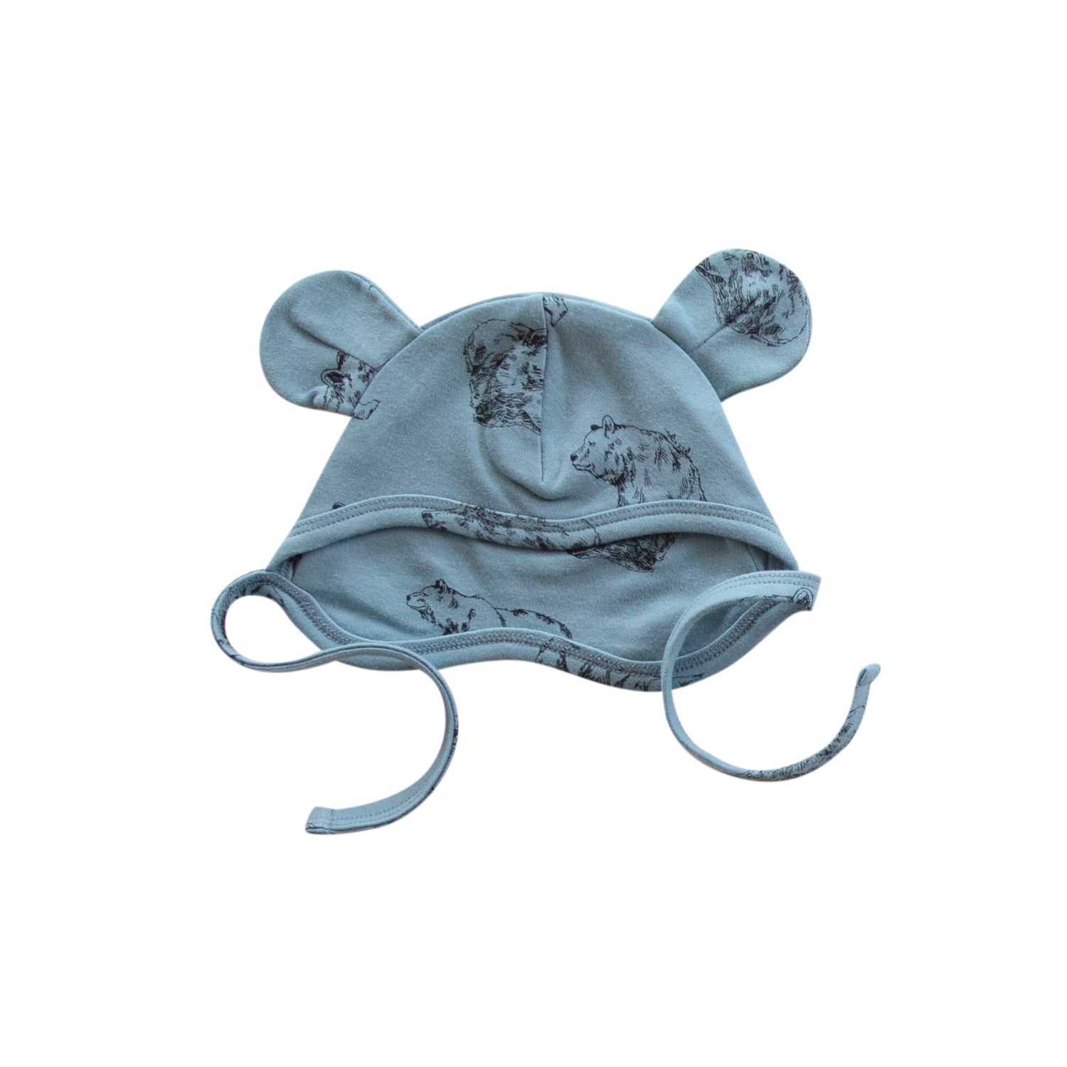 Buck & Baa Organic Bear Hat Sky Bears