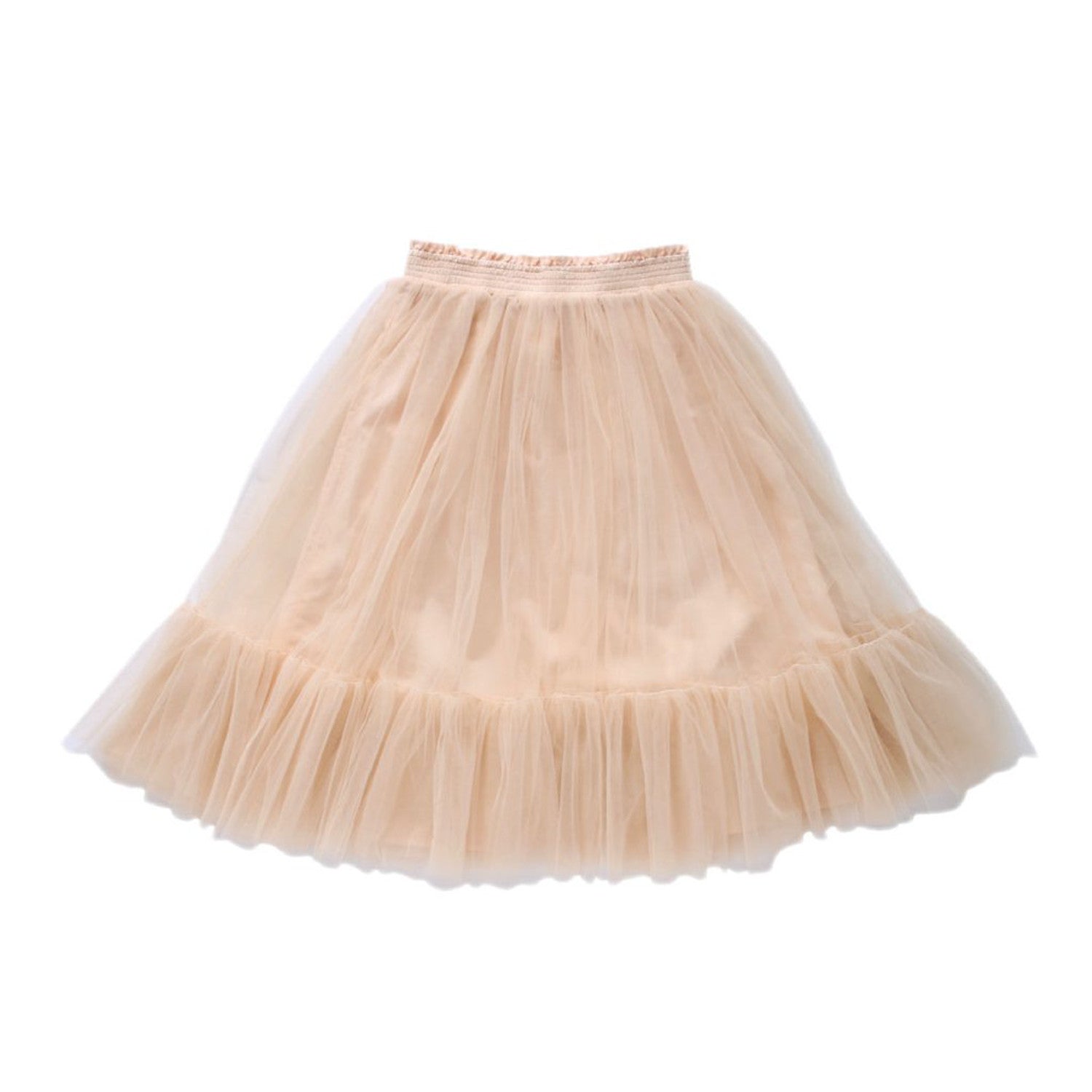 Aubrie Romantic Ruffle Tutu Oatmeal Tulle
