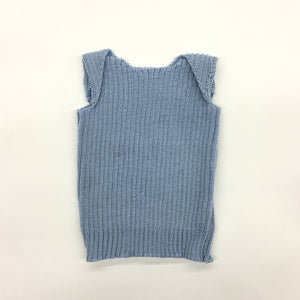 Merino Baby Vest Blue