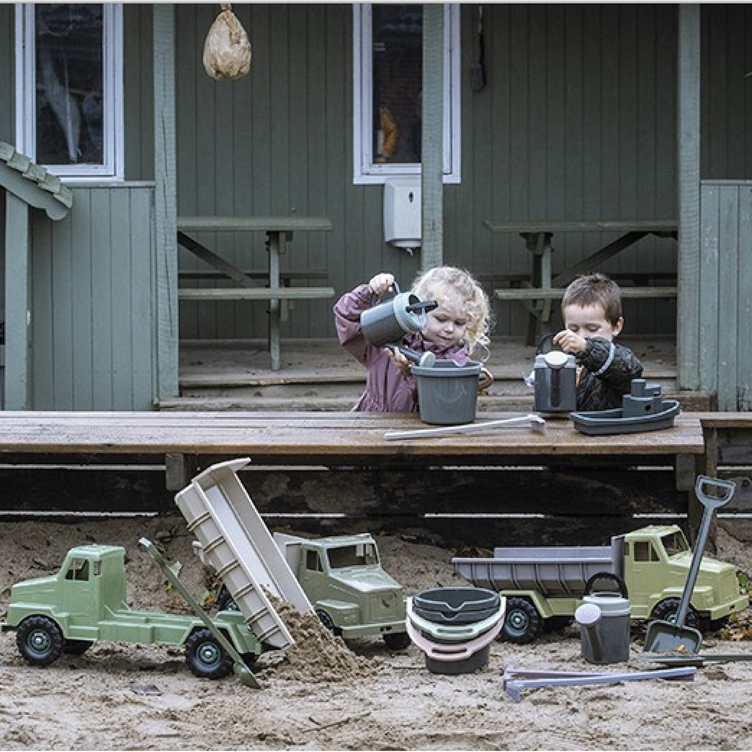Green Bean Watering Can