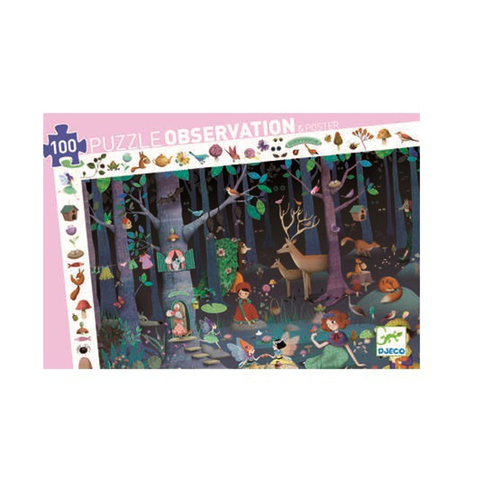 Djeco Puzzle Observation Enchanted Forest 100 piece