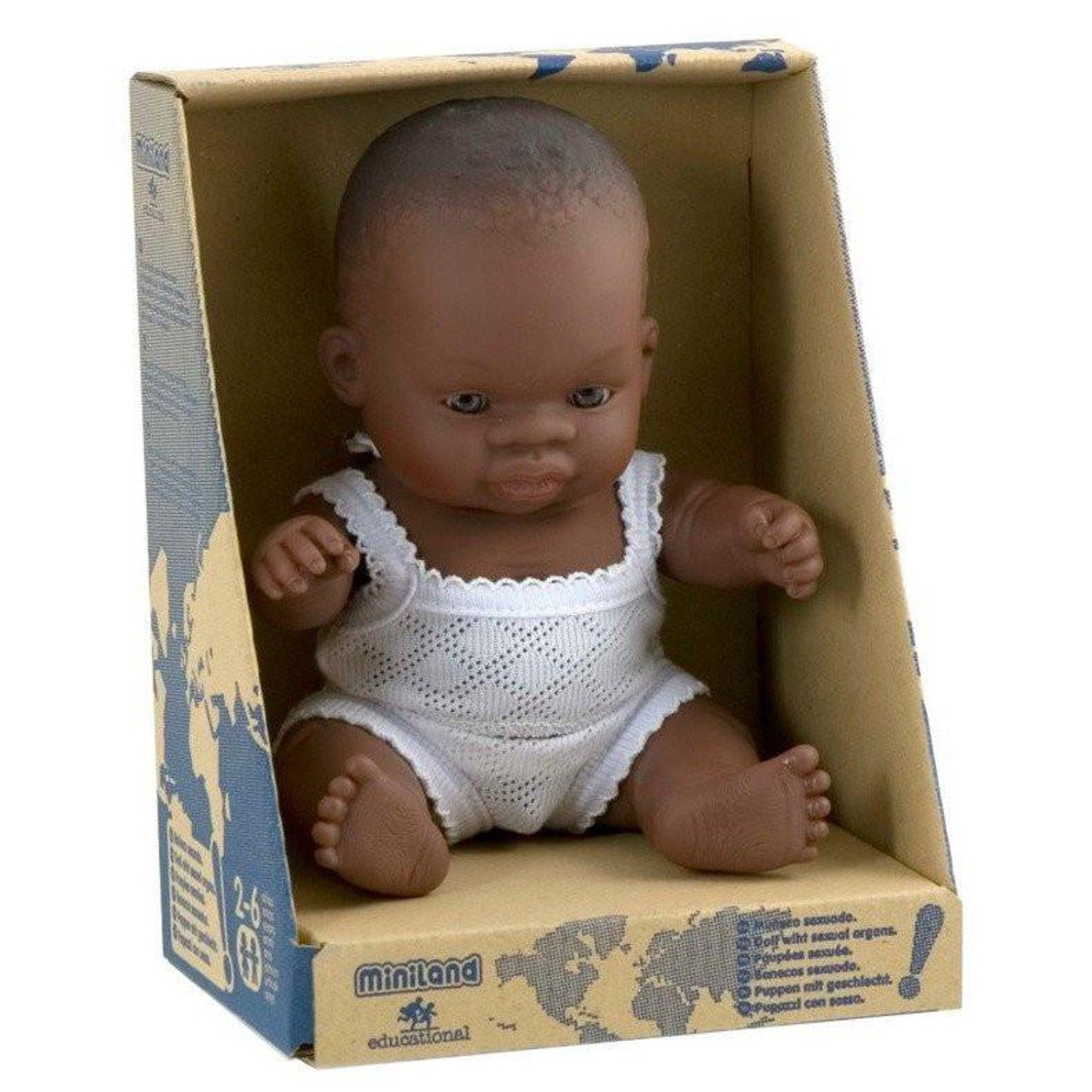 Miniland Baby Doll 21cm African Girl