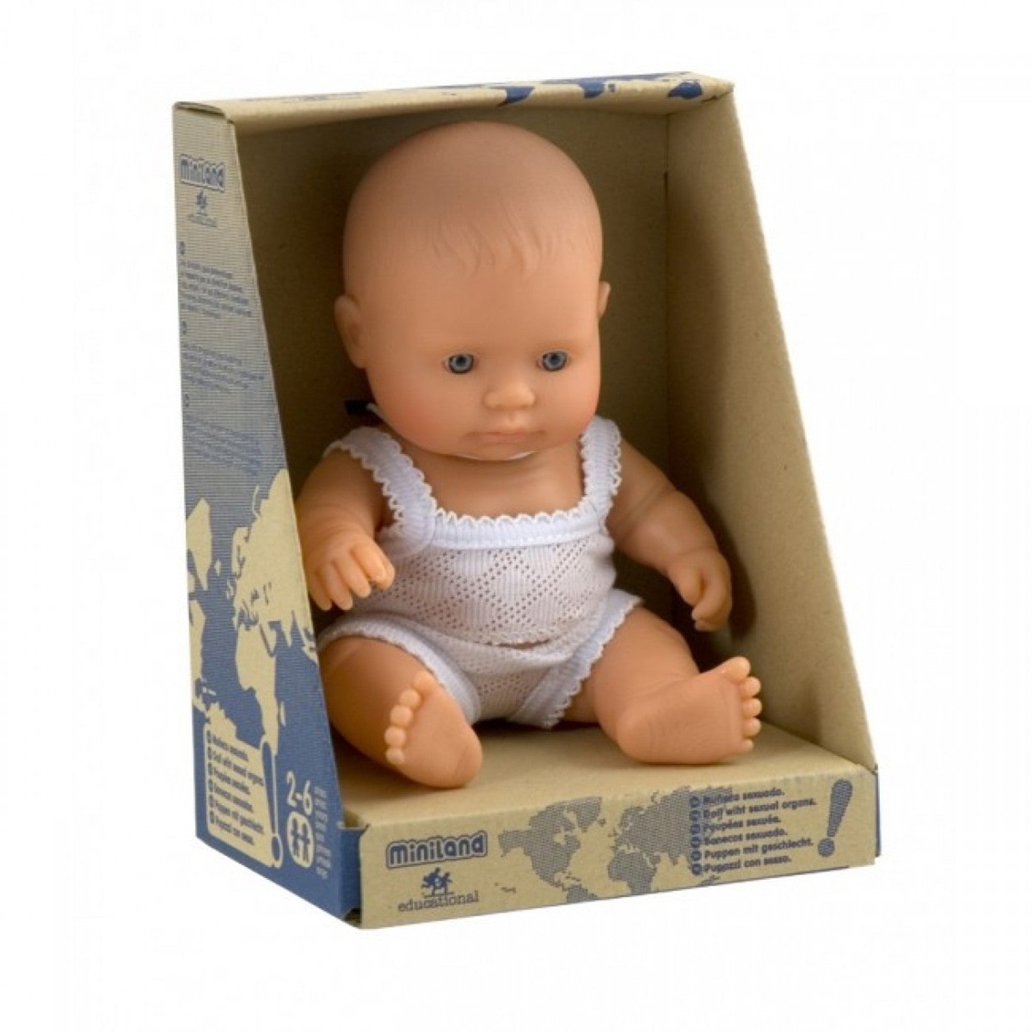 Miniland Baby Doll 21cm Caucasian Boy